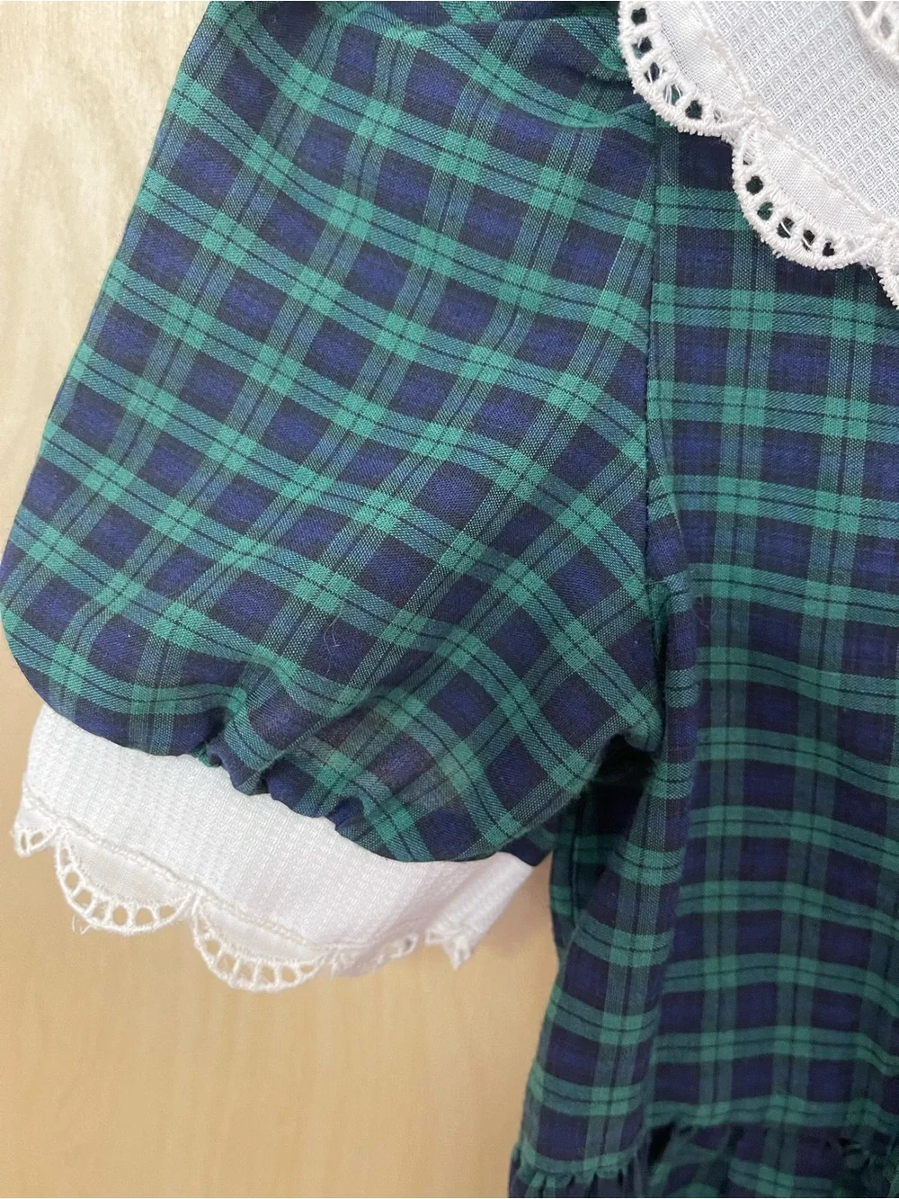 Vintage Plaid Girls Dress